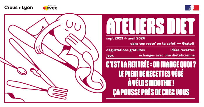 Les ateliers diet' en resto' et en cafet' du Crous de Lyon 1 Crous22 23 AtelierDiet Banner BannerSite1